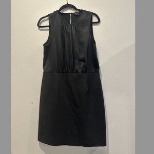 Theory Wool Stretch Sheath Dress – Black, Size 12